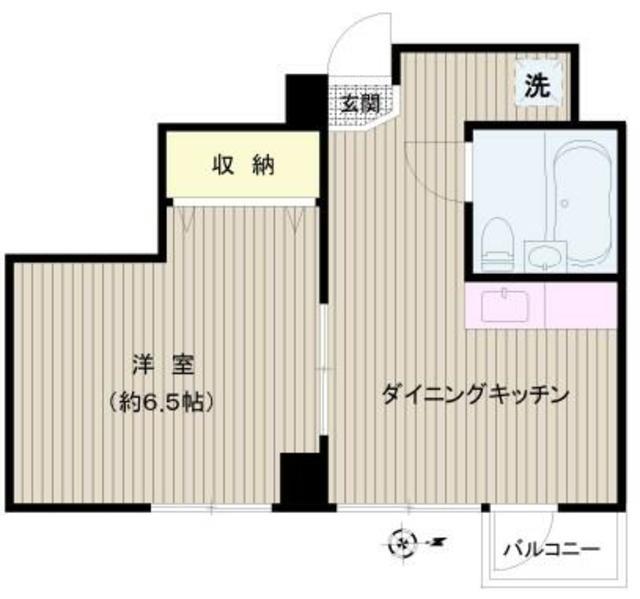 すいーとぴあ本郷(1DK/2階)の間取り写真
