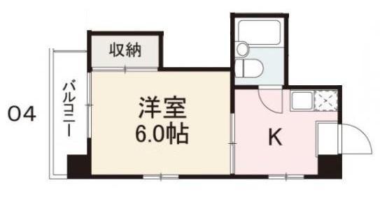コート紙町IX(1K/3階)の間取り写真