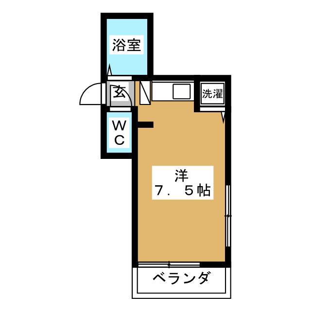NANACOCO(ワンルーム/5階)の間取り写真