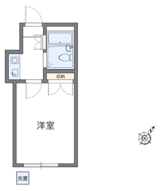 レオパレス朝霞第1(1K/1階)の間取り写真