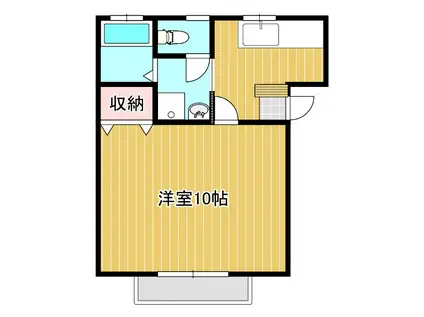 オリエントハイツII(1K/3階)の間取り写真