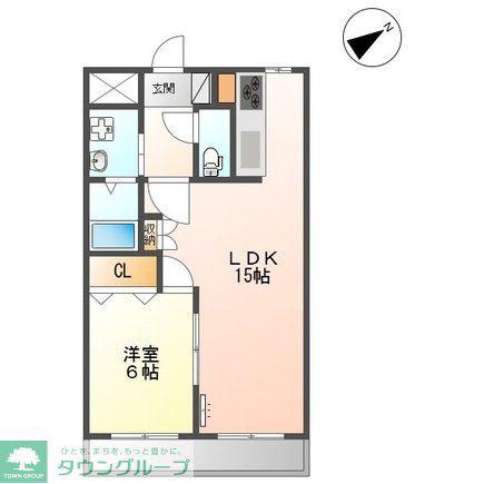 ラベンターナ(1LDK/3階)の間取り写真