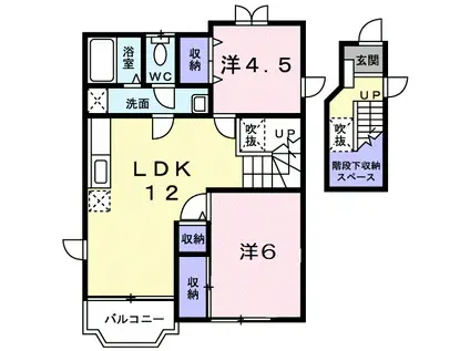 パークサイドN・B(2LDK/2階)の間取り写真