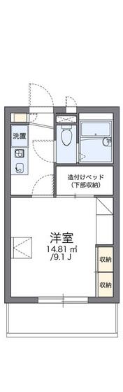 レオパレスEMPRESS(1K/2階)の間取り写真