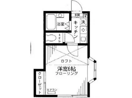 アネックス東川口10期(1K/2階)の間取り写真
