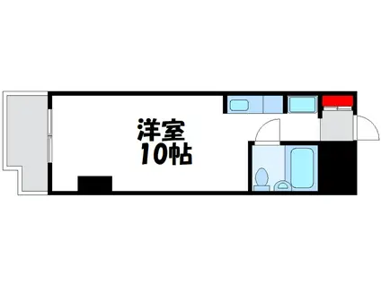 ライオンズマンション平河町(ワンルーム/2階)の間取り写真