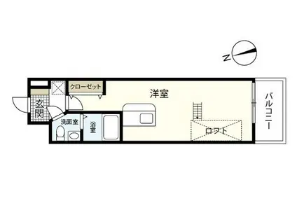 S-FORT鶴見町(ワンルーム/4階)の間取り写真