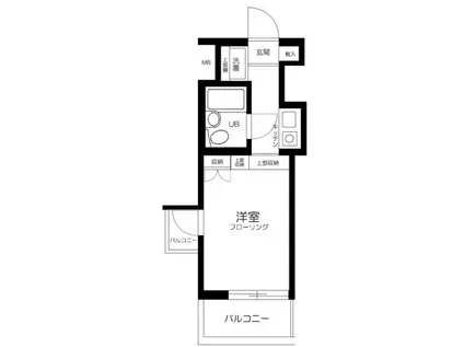 トップ明大前第三(ワンルーム/3階)の間取り写真