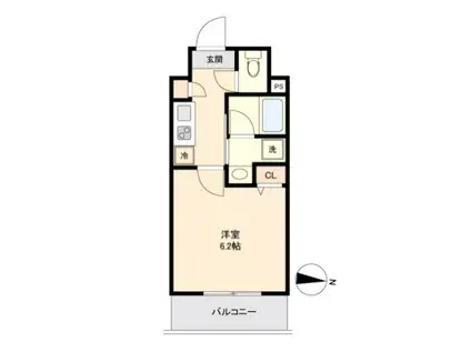 CAVANA新栄(1K/11階)の間取り写真