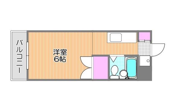 プレアール春日町(ワンルーム/4階)の間取り写真