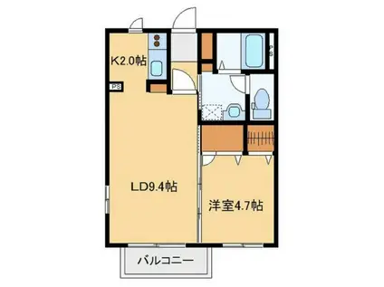 パルG202(1LDK/2階)の間取り写真