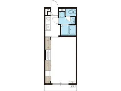 カルマエーケー(1K/1階)の間取り写真