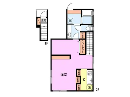 CASA BUONA VITA III A棟(ワンルーム/2階)の間取り写真