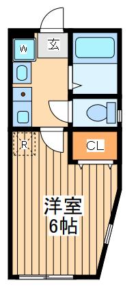 リーヴァレジデンス(1K/1階)の間取り写真