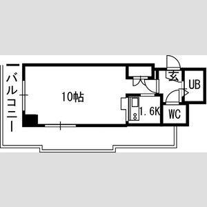LENNON TERRAZA 6-3(1K/4階)の間取り写真