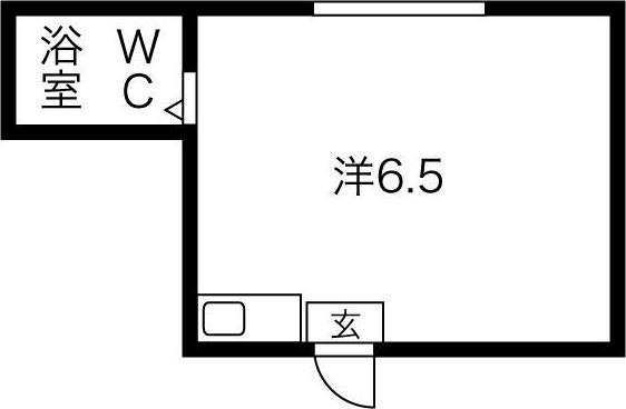 塚原ビル(ワンルーム/3階)の間取り写真