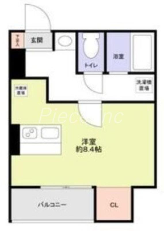 PREGNO456(ワンルーム/3階)の間取り写真