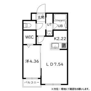 LA.DIMORA 本郷(1LDK/4階)の間取り写真