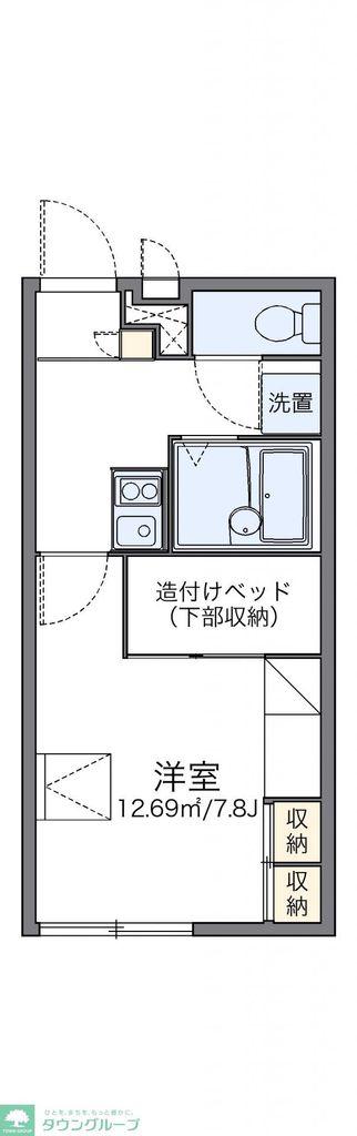 レオパレスWIND(1K/2階)の間取り写真