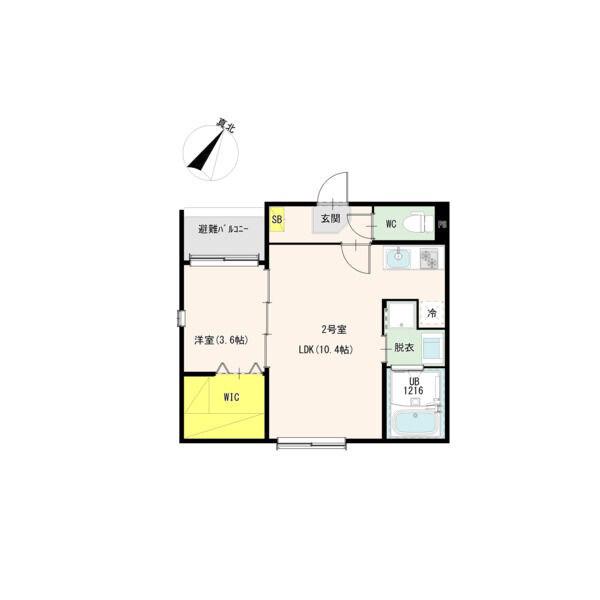 MAISON TERA RITA(1LDK/1階)の間取り写真