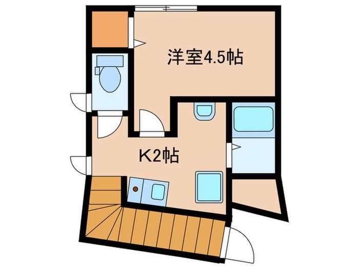 ルヴァン阿佐ヶ谷(1K/2階)の間取り写真