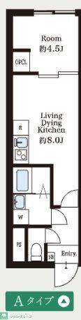 プライムスクエア池上(1LDK/B1階)の間取り写真