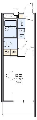 レオパレスフルール竹ノ下(1K/2階)の間取り写真