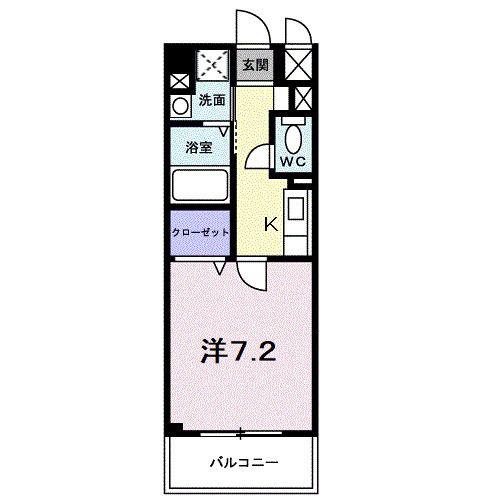 アルヴェアーレ(1K/2階)の間取り写真