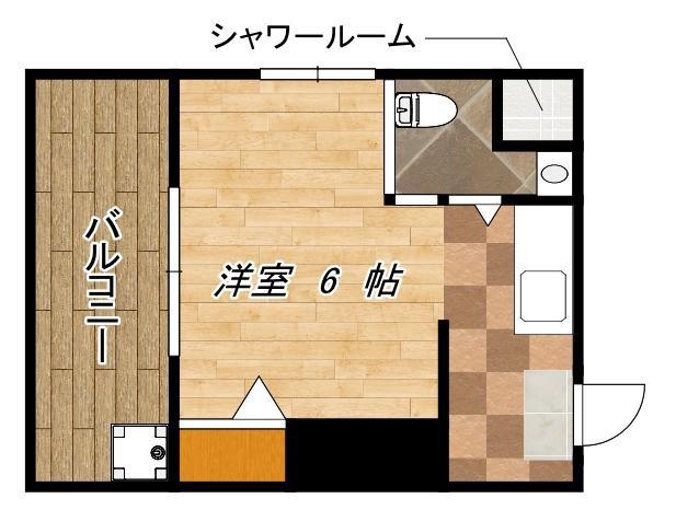 YSBLDVII(1K/1階)の間取り写真