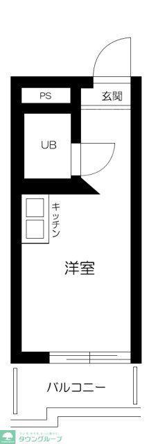 TOP中野第2(ワンルーム/2階)の間取り写真