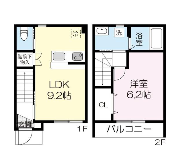 メゾン大勝V(1LDK/1階)の間取り写真