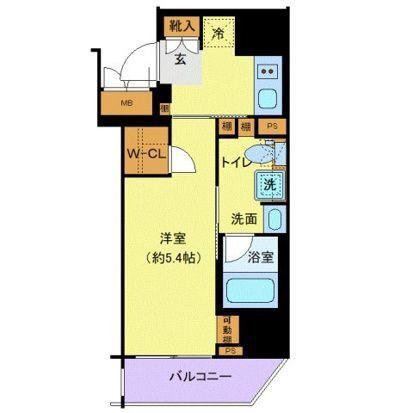 ステージファースト千葉駅南(1K/2階)の間取り写真