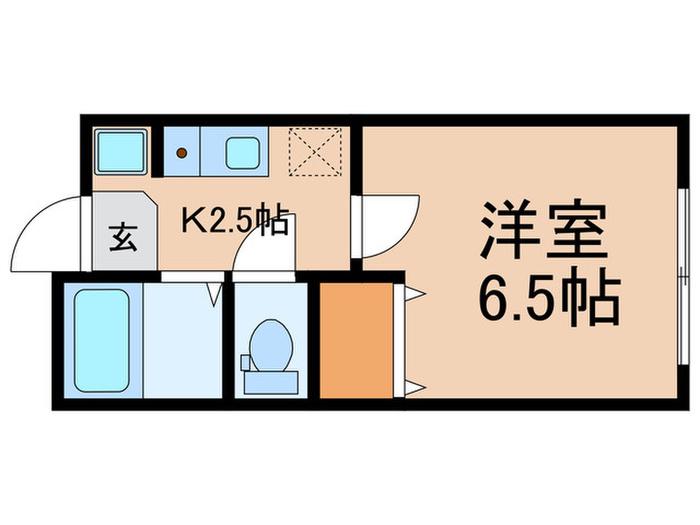 サンライズ雑司ヶ谷(1K/2階)の間取り写真