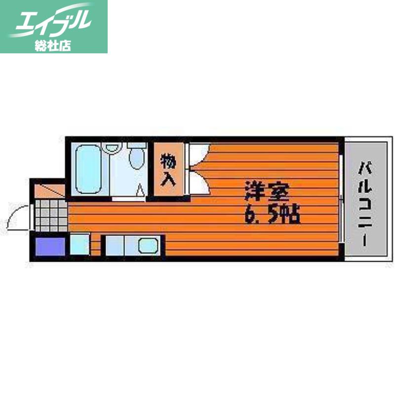 アルカディア倉敷(ワンルーム/5階)の間取り写真