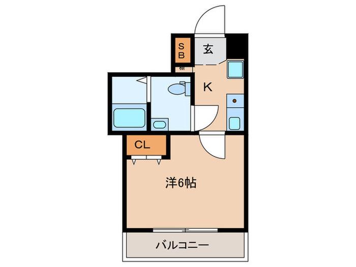 センチュリーパレス(1K/1階)の間取り写真