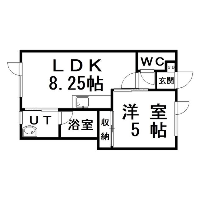 レジデンス東陽(1LDK/1階)の間取り写真