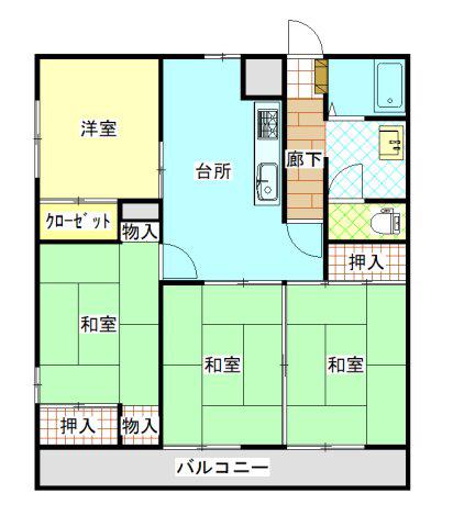 センチュリーハイツ(3LDK/5階)の間取り写真