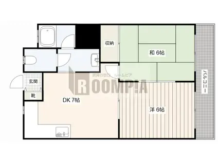 リアライズ穂積I(2DK/2階)の間取り写真