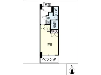 エッセ桜山(ワンルーム/4階)の間取り写真