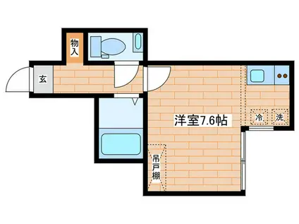 アリエス立石(ワンルーム/1階)の間取り写真