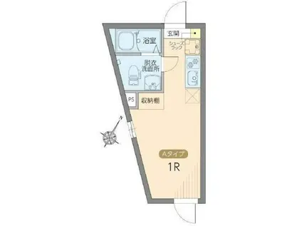 レピュア雪谷レジデンス(ワンルーム/5階)の間取り写真