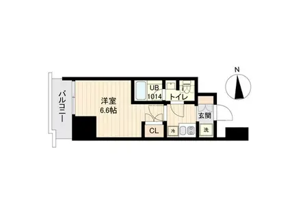 ストーリア三田(1K/5階)の間取り写真