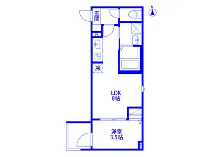ROBOT HOME 鉄道博物館(1LDK/2階)の間取り写真