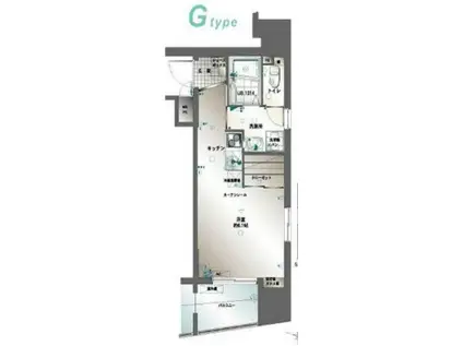 サヴォイマキシマイズ博多ステーション(1K/5階)の間取り写真