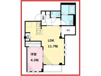 アーバンメゾン千寿(1LDK/3階)の間取り写真