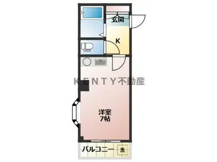 DSハウス(ワンルーム/3階)の間取り写真