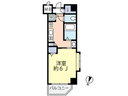 グランヴァン武蔵小山II(1K/4階)の間取り写真