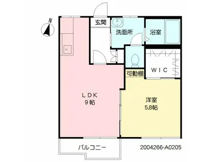 LIFE INN こいけ(1LDK/2階)の間取り写真