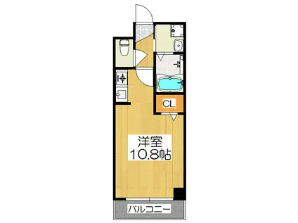 エスト堀川(1K/7階)の間取り写真