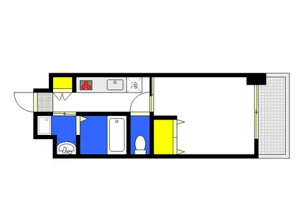 THE GIULIA ORIENT BLD NO.125(1K/7階)の間取り写真